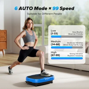 EMS Vibration Exercise Plate + Elastics & Remote